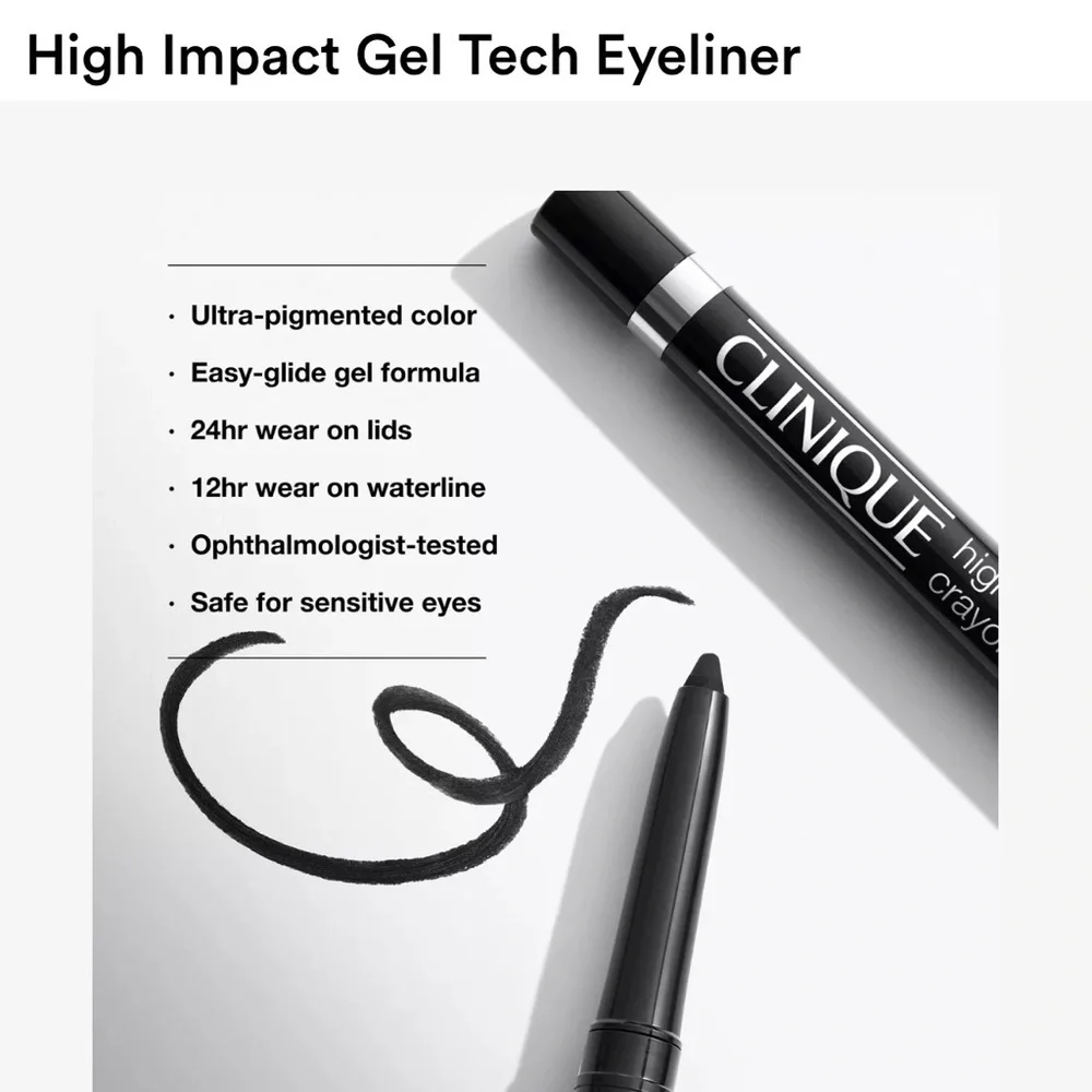 Clinique High Impact Gel Tech Eyeliner — Black Pencil